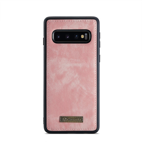 For Samsung Galaxy S10 CaseMe-008 Detachable Multifunctional Flip Leather Phone Case (Pink)