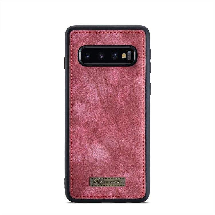 For Samsung Galaxy S10+ CaseMe-008 Detachable Multifunctional Flip Leather Phone Case(Red) - free shipping - PMC Jewellery - Order now!
