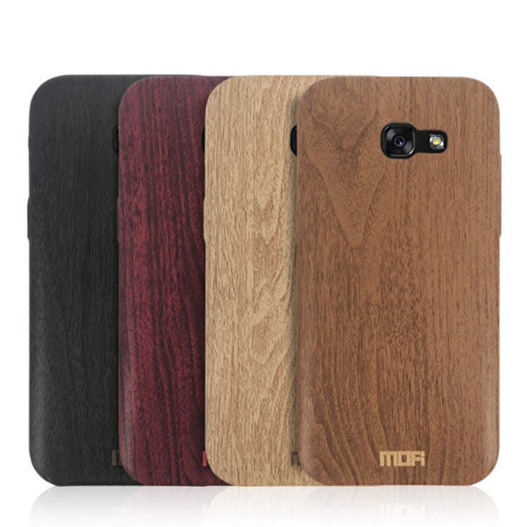 MOFI for Galaxy A3 (2017) Wood Texture TPU Protective Back Cover Case(Red) - free shipping - PMC TechLife - Order now!