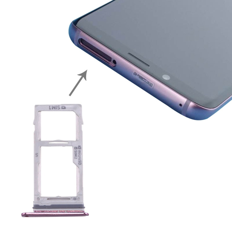 For Galaxy S9+ / S9 SIM & SIM / Micro SD Card Tray(Purple) - free shipping - PMc TechLife - Order now!
