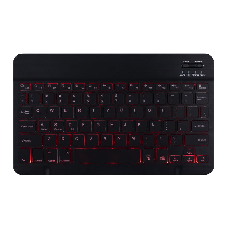 DY510D Colorful Lighting Detachable Plastic Bluetooth Keyboard Tablet Case for Samsung Galaxy Tab A 10.1 (2019) T510 / T511, with Holder (Black) - free shipping - PMC TechLife - Order now!
