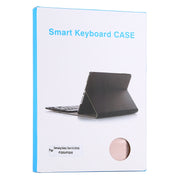 Ultra-thin Detachable Magnetic Bluetooth Keyboard Leather Tablet Case for Galaxy Tab A 8.0 2019 P200 / P205, with Holder(Rose Gold)