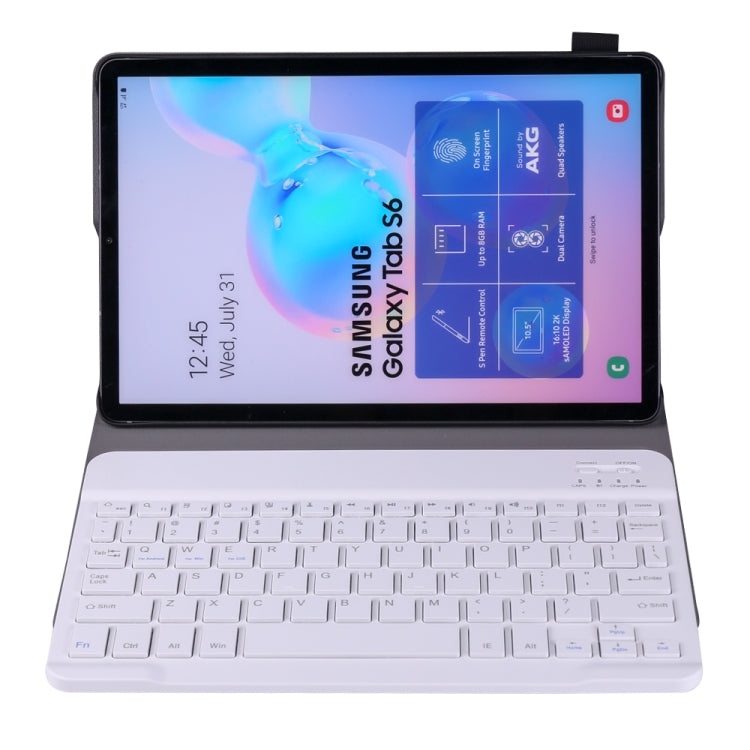 A860 For Samsung Galaxy Tab S6 10.5 inch T860 / T865 Detachable Bluetooth Keyboard Tablet Case with Pen Holder Elastic Strap(Gold) - Samsung Keyboard by PMC TechLife | Online Shopping South Africa | PMC TechLife