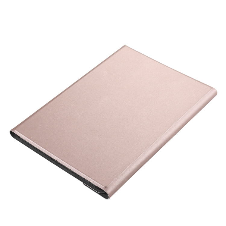 A720 Bluetooth 3.0 Ultra-thin Detachable Bluetooth Keyboard Leather Tablet Case + Leather Tablet Case for Samsung Galaxy Tab S5e T720, with Pen Slot & Holder(Rose Gold) - Samsung Keyboard by PMC TechLife | Online Shopping South Africa | PMC TechLife