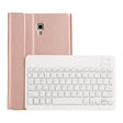 ST590S Bluetooth 3.0 Fine Wool Texture PU Leather ABS Detachable Seven-color Backlight Bluetooth Keyboard Leather Tablet Case for Samsung Galaxy Tab A 10.5 inch T590 / T595, with Pen Slot & Holder (Rose Gold) - Samsung Keyboard by PMC TechLife | Online Shopping South Africa | PMC TechLife