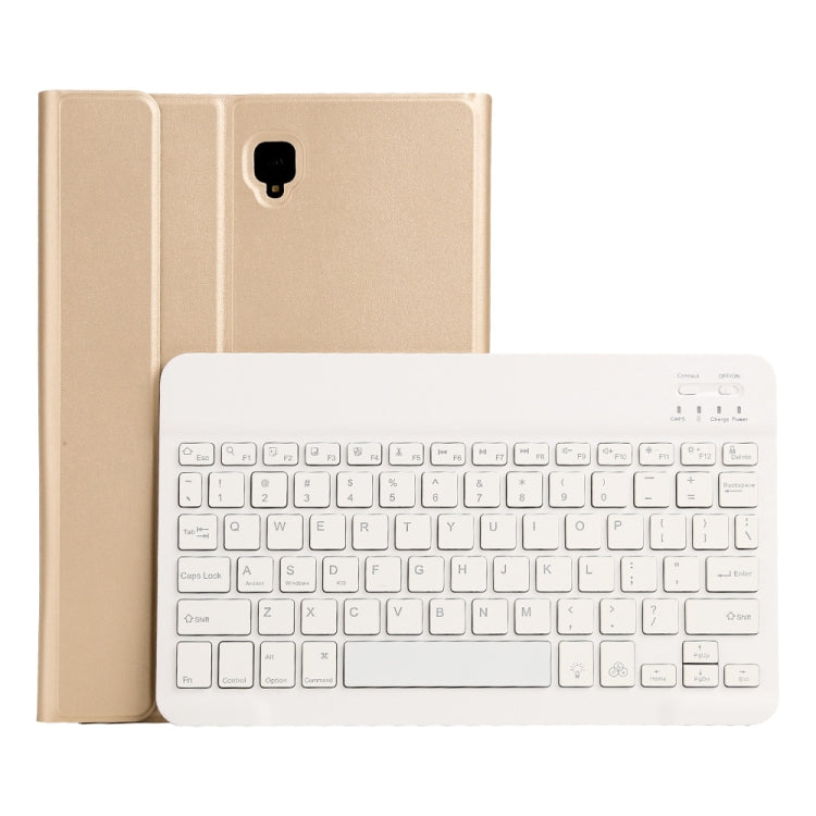 ST830S Bluetooth 3.0 Fine Wool Texture PU Leather ABS Detachable Seven-color Backlight Bluetooth Keyboard Leather Tablet Case for Samsung Galaxy Tab S4 10.5 inch T830 / T835, with Pen Slot & Holder (Gold) - Samsung Keyboard by PMC TechLife | Online Shopping South Africa | PMC TechLife
