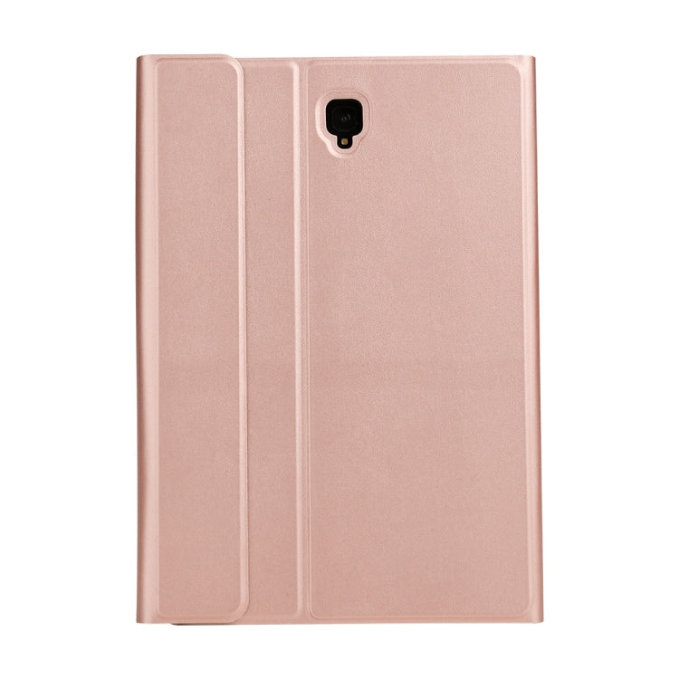 ST830S Bluetooth 3.0 Fine Wool Texture PU Leather ABS Detachable Seven-color Backlight Bluetooth Keyboard Leather Tablet Case for Samsung Galaxy Tab S4 10.5 inch T830 / T835, with Pen Slot & Holder (Rose Gold) - Samsung Keyboard by PMC TechLife | Online Shopping South Africa | PMC TechLife