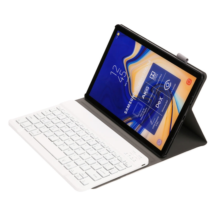 ST830S Bluetooth 3.0 Fine Wool Texture PU Leather ABS Detachable Seven-color Backlight Bluetooth Keyboard Leather Tablet Case for Samsung Galaxy Tab S4 10.5 inch T830 / T835, with Pen Slot & Holder (Rose Gold) - Samsung Keyboard by PMC TechLife | Online Shopping South Africa | PMC TechLife