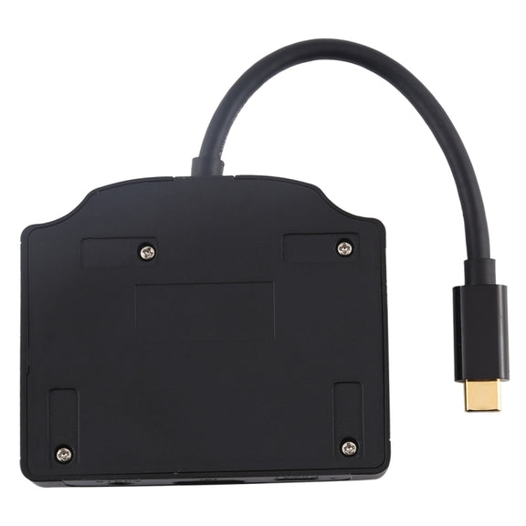 V178A USB-C / Type-C to USB 3.0 x 3 + USB-C / Type-C + HDMI + Audio Port + SD / TF Card Reader Multi-function HUB Adapter