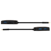 V178A USB-C / Type-C to USB 3.0 x 3 + USB-C / Type-C + HDMI + Audio Port + SD / TF Card Reader Multi-function HUB Adapter