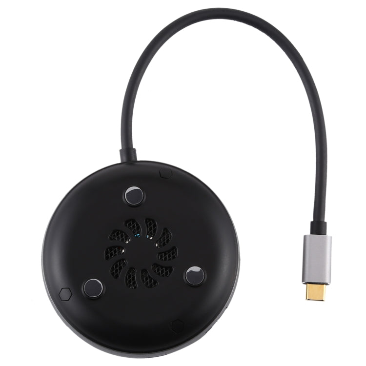 USB-C / Type-C to USB 3.0 x 3 + USB-C / Type-C + HDMI + RJ45 + SD / TF Card Reader Multi-function HUB Adapter - free shipping - PMC Jewellery - Order now!