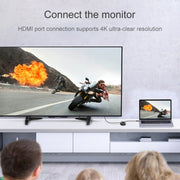 USB-C / Type-C to USB 3.0 x 3 + USB-C / Type-C + HDMI + RJ45 + SD / TF Card Reader Multi-function HUB Adapter