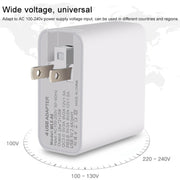 WLX-A6 4 Ports Quick Charging USB Travel Charger Power Adapter, US Plug