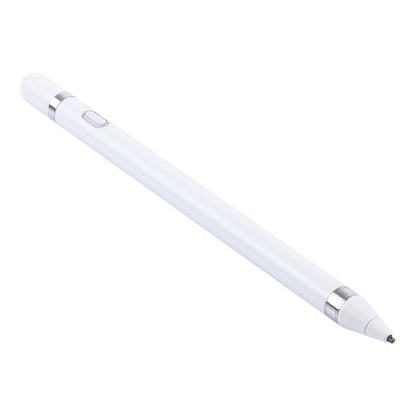 Short Universal Rechargeable Capacitive Touch Screen Stylus Pen with 2.3mm Superfine Metal Nib, For iPhone, iPad, Samsung, and Other Capacitive Touch Screen Smartphones or Tablet PC(White) - free shipping - PMC Jewellery - Order now!