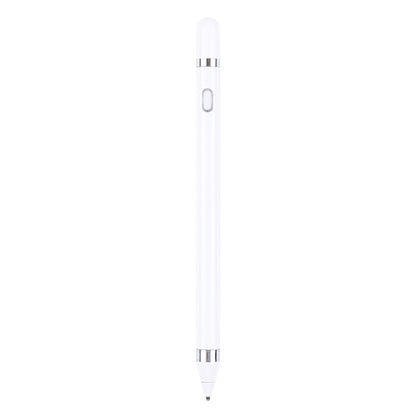Short Universal Rechargeable Capacitive Touch Screen Stylus Pen with 2.3mm Superfine Metal Nib, For iPhone, iPad, Samsung, and Other Capacitive Touch Screen Smartphones or Tablet PC(White) - free shipping - PMC Jewellery - Order now!