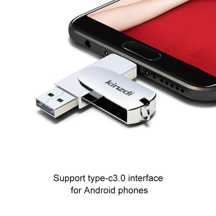 Kinzdi 256GB USB 3.0 + Type-C 3.0 Interface Metal Twister Flash Disk V11 (Rose Gold) - free shipping - PMC Jewellery - Order now!