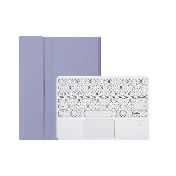 For iPad 11 2025 / 10th Gen 10.9 2022 YA10B-A Lambskin Texture Bluetooth Touch Keyboard Leather Tablet Case with Pen Slot (Purple) - free shipping - PMC TechLife - Order now!