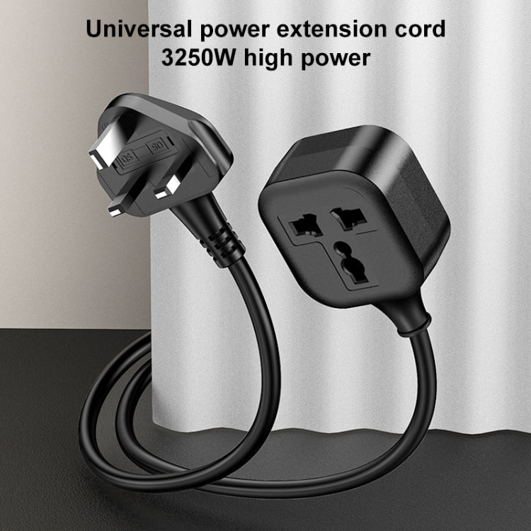 Yesido MC28 UK Plug to Universal Plug Power Extension Cable, Length: 2m - Plug Adaptor by Yesido | Online Shopping South Africa | PMC TechLife | Buy Now Pay Later Mobicred