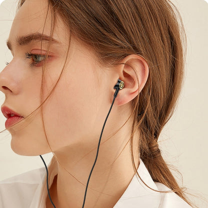 USAMS US-SJ482 EP-43 Wired In Ear USB-C / Type-C Interface Metal Digital HiFi Noise Reduction Earphones with Mic & Digital Chip, Length: 1.2m(Black) - free shipping - PMC Jewellery - Order now!
