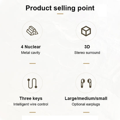 USAMS US-SJ482 EP-43 Wired In Ear USB-C / Type-C Interface Metal Digital HiFi Noise Reduction Earphones with Mic & Digital Chip, Length: 1.2m(Black) - free shipping - PMC Jewellery - Order now!