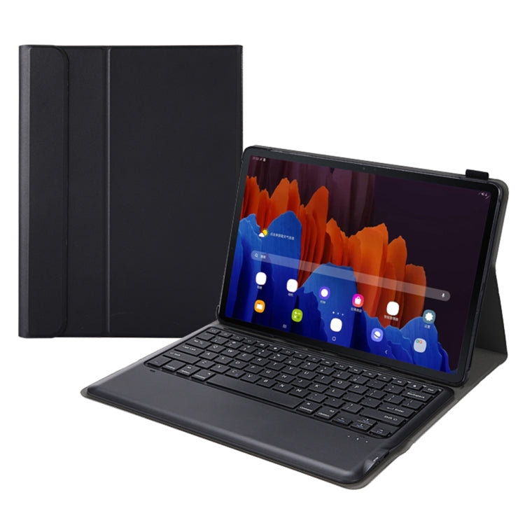 A970 Detachable Bluetooth Keyboard Ultrathin Horizontal Flip Leather Tablet Case for Samsung Galaxy Tab S7 FE T730 / T736 / S7+ T970 / T975 / T976(Black) - Samsung Keyboard by PMC TechLife | Online Shopping South Africa | PMC TechLife | Buy Now Pay Later Mobicred