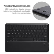 A970B Detachable Bluetooth Keyboard Ultrathin Horizontal Flip Leather Tablet Case with Pen Slot for Samsung Galaxy Tab S7 FE T730 / T736 / S7+ T970 / T975 / T976(Black)