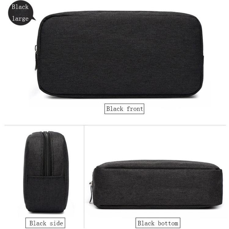 Multi-functional Headphone Charger Data Cable Storage Bag Power Pack, Size: L, 23 x 11.5 x 5.5cm(Black) - Other by PMC TechLife | Online Shopping South Africa | PMC TechLife | Buy Now Pay Later Mobicred
