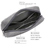 Multi-functional Headphone Charger Data Cable Storage Bag Power Pack, Size: S, 17 x 11.5 x 5.5cm (Black)