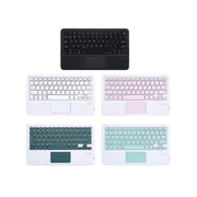 HB119B 10 inch Universal Tablet Wireless Bluetooth Keyboard with Touch Panel (Dark Green)