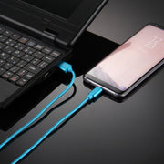 Knit Texture USB to USB-C / Type-C Data Sync Charging Cable, Cable Length: 1m, 3A Total Output, 2A Transfer Data(Blue)