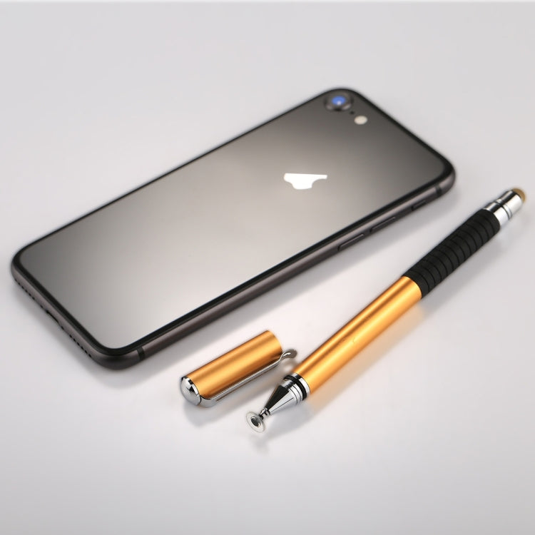 Universal 2 in 1 Multifunction Round Thin Tip Capacitive Touch Screen Stylus Pen, For iPhone, iPad, Samsung, and Other Capacitive Touch Screen Smartphones or Tablet PC(Gold) - free shipping - PMC Jewellery - Order now!