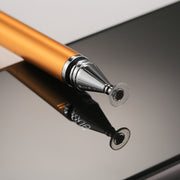 Universal 2 in 1 Multifunction Round Thin Tip Capacitive Touch Screen Stylus Pen, For iPhone, iPad, Samsung, and Other Capacitive Touch Screen Smartphones or Tablet PC(Gold)
