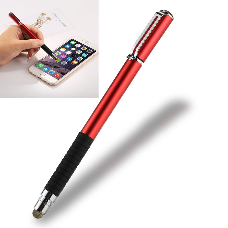 Universal 2 in 1 Multifunction Round Thin Tip Capacitive Touch Screen Stylus Pen, For iPhone, iPad, Samsung, and Other Capacitive Touch Screen Smartphones or Tablet PC(Red) - free shipping - PMC Jewellery - Order now!