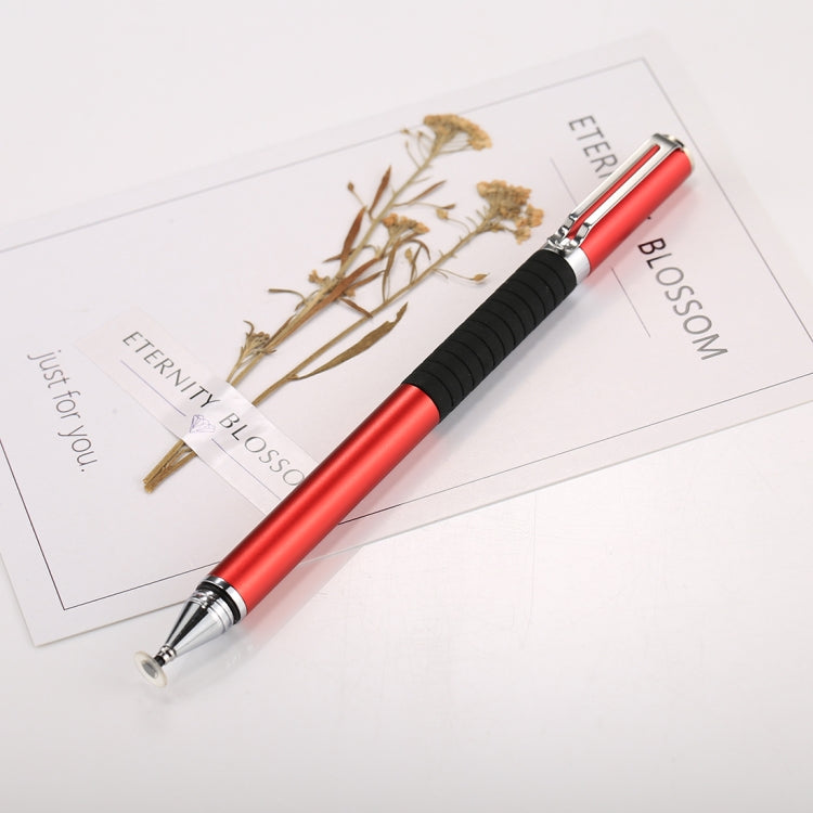 Universal 2 in 1 Multifunction Round Thin Tip Capacitive Touch Screen Stylus Pen, For iPhone, iPad, Samsung, and Other Capacitive Touch Screen Smartphones or Tablet PC(Red) - free shipping - PMC Jewellery - Order now!