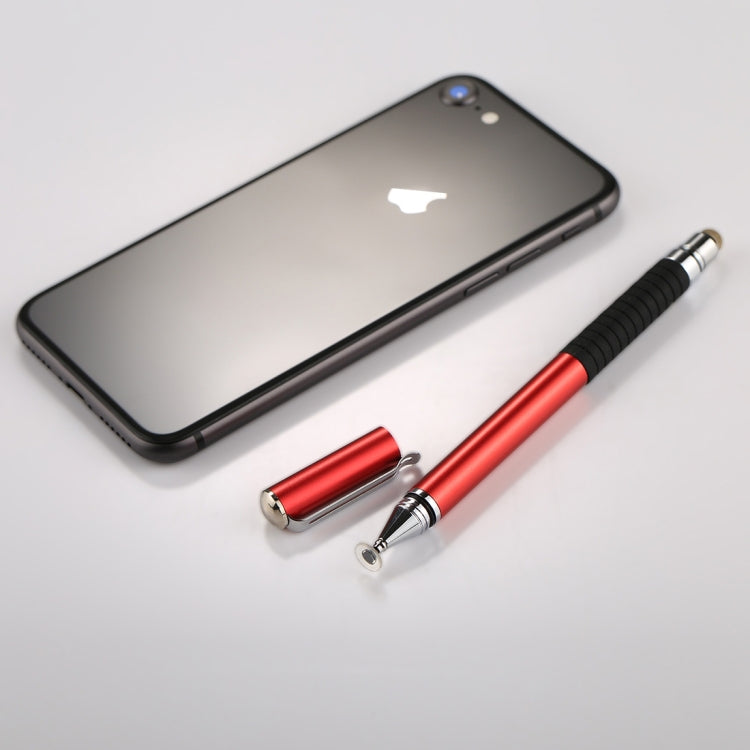Universal 2 in 1 Multifunction Round Thin Tip Capacitive Touch Screen Stylus Pen, For iPhone, iPad, Samsung, and Other Capacitive Touch Screen Smartphones or Tablet PC(Red) - free shipping - PMC Jewellery - Order now!