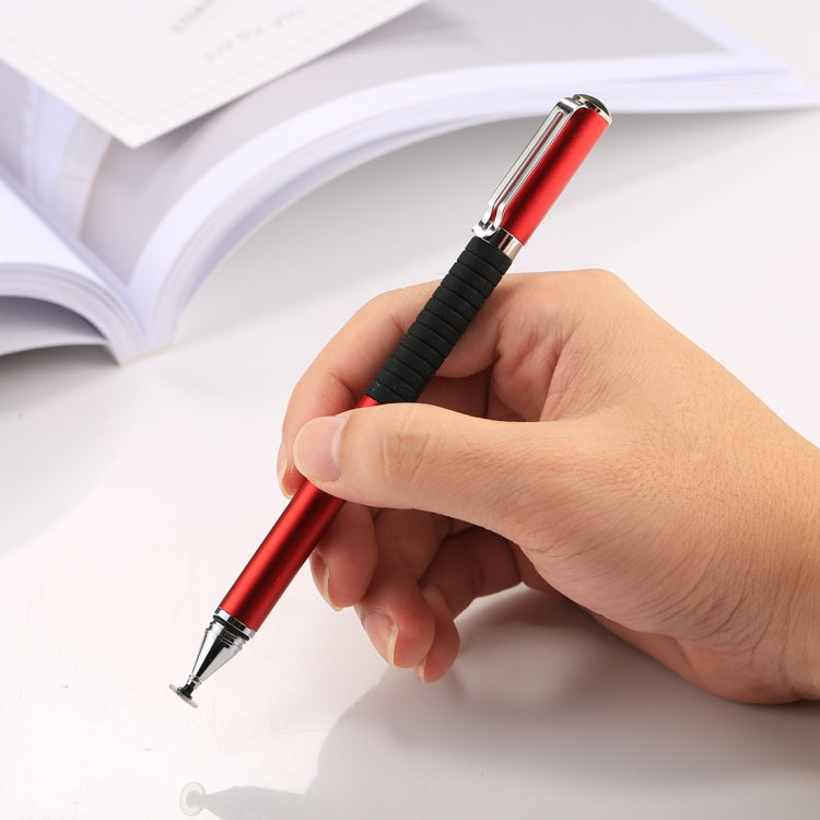 Universal 2 in 1 Multifunction Round Thin Tip Capacitive Touch Screen Stylus Pen, For iPhone, iPad, Samsung, and Other Capacitive Touch Screen Smartphones or Tablet PC(Red) - free shipping - PMC Jewellery - Order now!