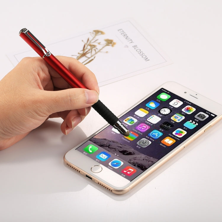 Universal 2 in 1 Multifunction Round Thin Tip Capacitive Touch Screen Stylus Pen, For iPhone, iPad, Samsung, and Other Capacitive Touch Screen Smartphones or Tablet PC(Red) - free shipping - PMC Jewellery - Order now!