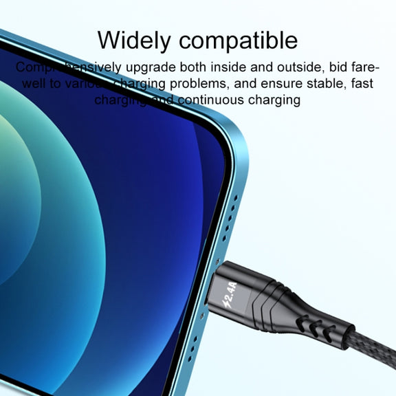 4 in 1 66W 6A USB to 8 Pin + Micro USB + Dual USB-C / Type-C Fast Charging Data Cable, Cable Length: 1.2m(Black)