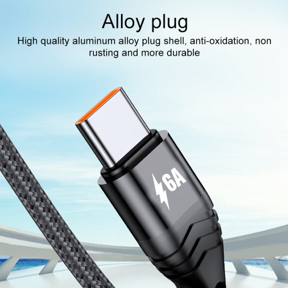 4 in 1 66W 6A USB to 8 Pin + Micro USB + Dual USB-C / Type-C Fast Charging Data Cable, Cable Length: 1.2m(Grey)