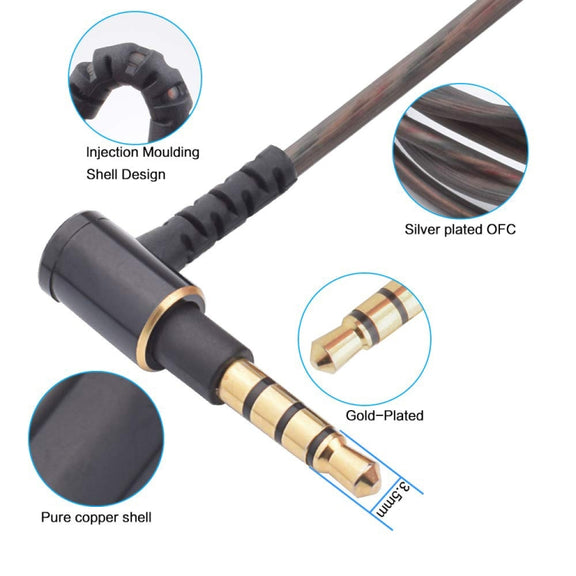 ZS0114 For Sony XBA-N3AP / XBA-N1AP 3.5mm Male to MMCX Wire Control Earphone Audio Cable, Cable Length: 1.2m