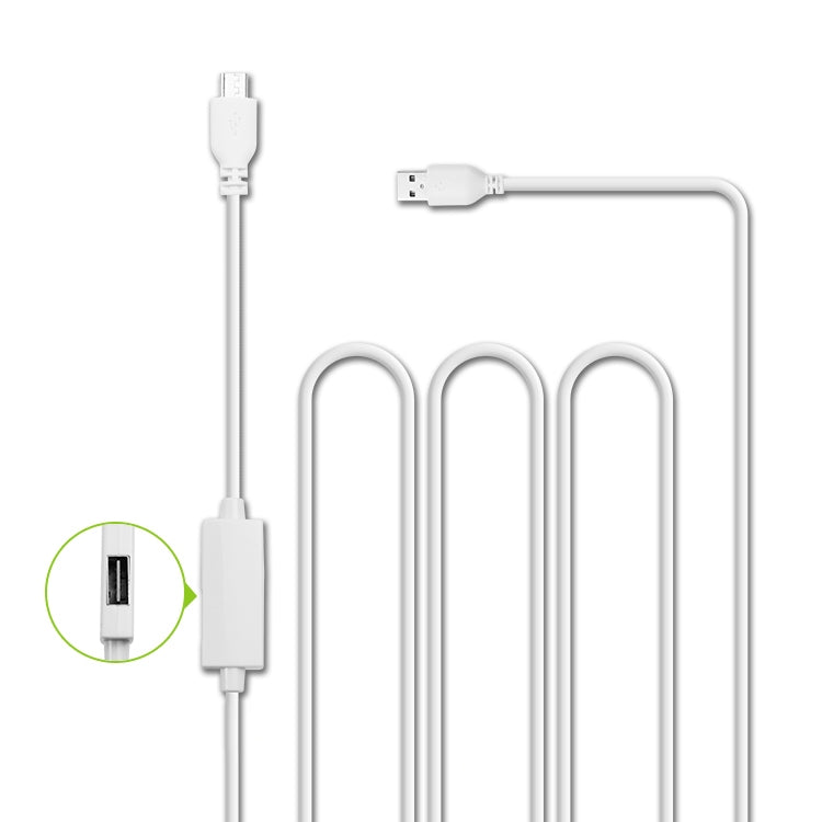 OTG-Y-02 USB 2.0 Male to Micro USB Male + USB Female OTG Charging Data Cable for Android Phones / Tablets with OTG Function, Length: 1.1m (White) - free shipping - PMC Jewellery - Order now!