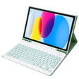 For iPad 10th Gen 10.9 2022 A10B Lambskin Texture Ultra-thin Bluetooth Keyboard Leather Tablet Case with Pen Slot(Green) - Universal by PMC TechLife | Online Shopping South Africa | PMC TechLife