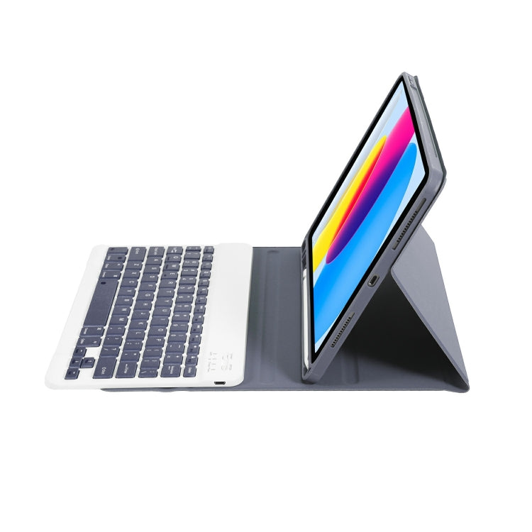 For iPad 11 2025 / 10th Gen 10.9 2022 A10B Lambskin Texture Ultra-thin Bluetooth Keyboard Leather Tablet Case with Pen Slot(Purple) - Universal by PMC TechLife | Online Shopping South Africa | PMC TechLife | Buy Now Pay Later Mobicred