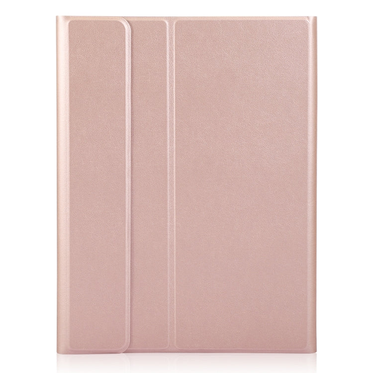 For iPad 11 2025 / 10th Gen 10.9 2022 A10B-A Lambskin Texture Bluetooth Touch Keyboard Leather Tablet Case with Pen Slot(Rose Gold) - Universal by PMC Jewellery | Online Shopping South Africa | PMC Jewellery | Buy Now Pay Later Mobicred
