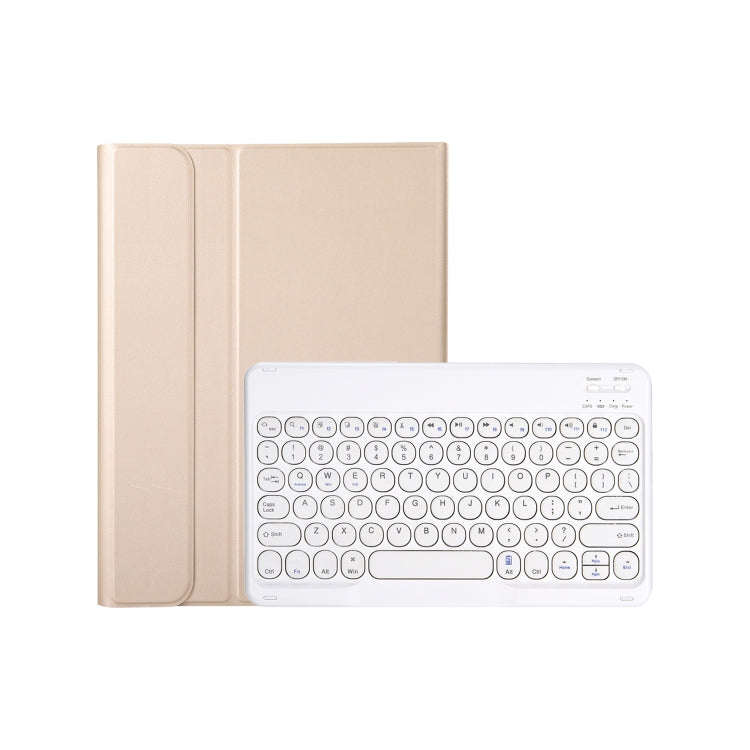 For iPad 11 2025 / 10th Gen 10.9 2022 YA10B Lambskin Texture Bluetooth Keyboard Leather Tablet Case with Pen Slot(Gold) - Universal by PMC TechLife | Online Shopping South Africa | PMC TechLife | Buy Now Pay Later Mobicred