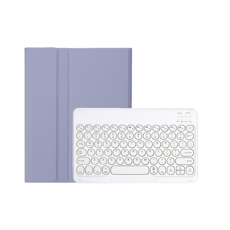 For iPad 10th Gen 10.9 2022 YA10B Lambskin Texture Bluetooth Keyboard Leather Tablet Case with Pen Slot (Purple) - Universal by PMC TechLife | Online Shopping South Africa | PMC TechLife