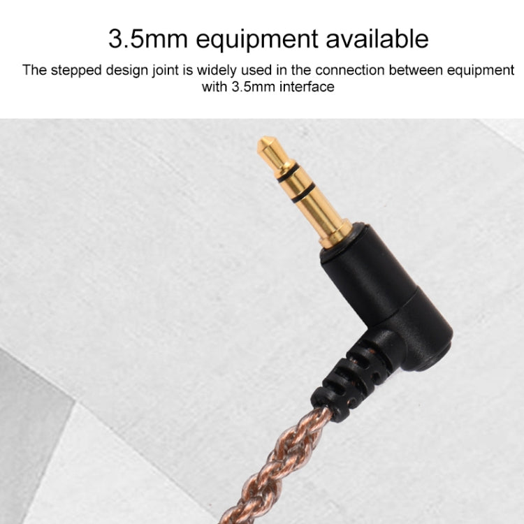 ZS0027 3.5mm to A2DC Headphone Audio Cable for Audio-technica ATH-LS50 E40 E70 CKR100 CKS1100(Brown) - Headset Accessories by PMC Jewellery | Online Shopping South Africa | PMC Jewellery | Buy Now Pay Later Mobicred