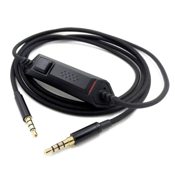 ZS0082 3.5mm Headphone Audio Cable for Logitech G633 G933 (Black)