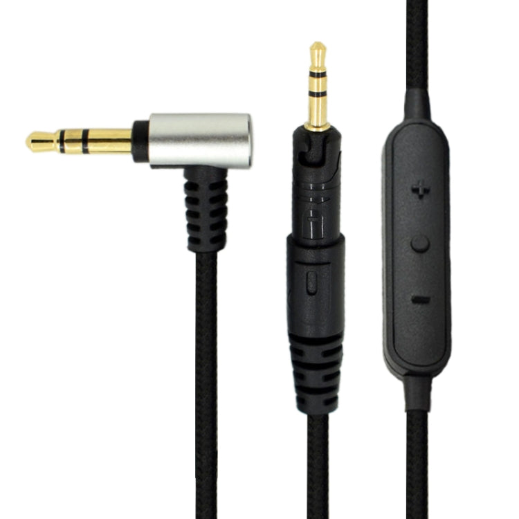 ZS0091 Wire-controlled Version Headphone Audio Cable for Audio-technica ATH-M50X M40X(Black) - Headset Accessories by PMC Jewellery | Online Shopping South Africa | PMC Jewellery | Buy Now Pay Later Mobicred