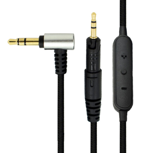 ZS0091 Wire-controlled Version Headphone Audio Cable for Audio-technica ATH-M50X M40X(Black) - Headset Accessories by PMC Jewellery | Online Shopping South Africa | PMC Jewellery | Buy Now Pay Later Mobicred